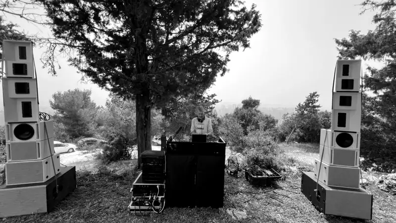 The RECHARGE rig in a clearing